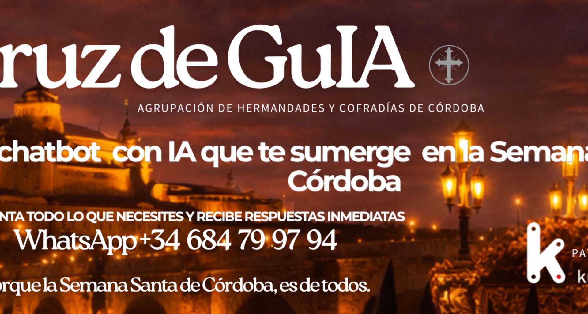 “Cruz de GuIA”, el nuevo asistente virtual de la Semana Santa cordobesa